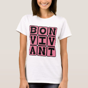 Camiseta Bon Vivant, Fígado da Frase Latina da Boa Vida