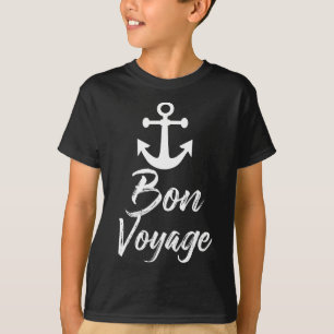 Camiseta Bon Voyage - Náutica Anchor Cruzeiro Gráfico Para