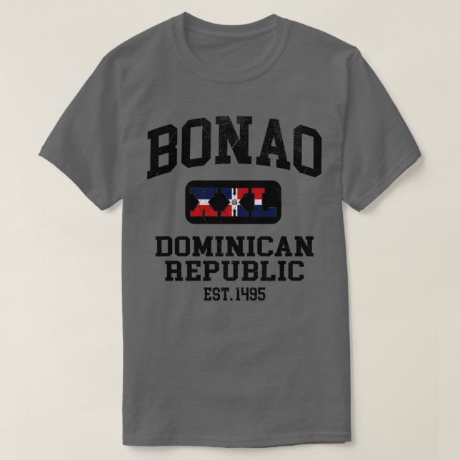 Camiseta Bonao República Dominicana XXL design atlético (Frente do Design)
