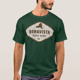 Camiseta Bonavista State Park New York Tree Log Texture Woo