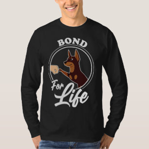 Camiseta Bond Life Doberman Dog Cães Pet Ative