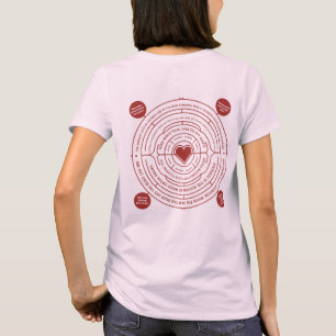 Camiseta Bondade Blooms Afirmações Inspiracionais Círculo