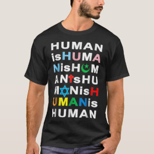 Camiseta Bondade Coexistir Judeu Muçulmano Transmuçulmano