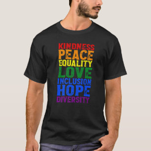 Camiseta Bondade Direitos Humanos Paz Lgbt Gay Lésbica Dire