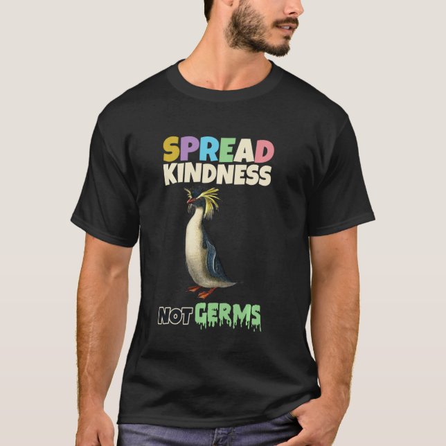 Camiseta Bondade Espalhada Não Germes Engraçado Animal (Frente)