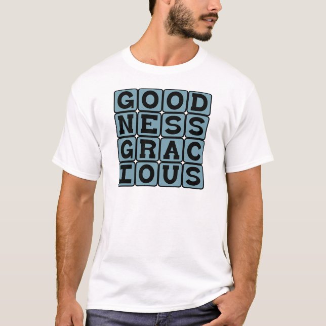 Camiseta Bondade Graciosa, Surpresa Alliterativa (Frente)