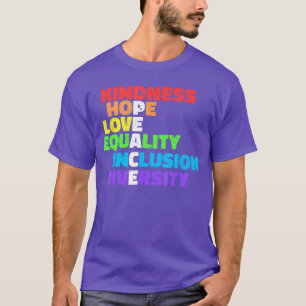 Camiseta Bondade igualdade inclusão diversidade amor Direit