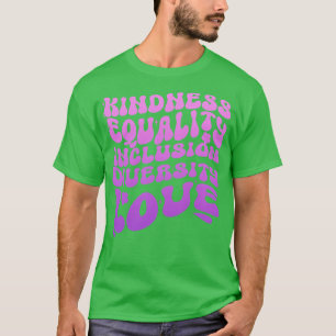 Camiseta Bondade igualdade inclusão diversidade amor Inspir