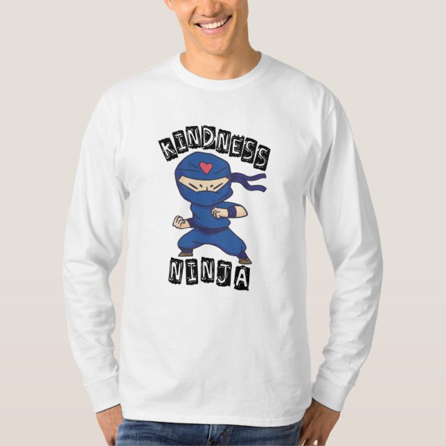 Camiseta Bondade Ninja, luta contra a intimidação (Frente)