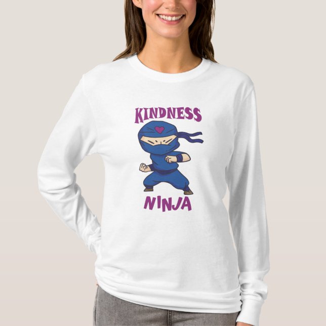 Camiseta Bondade Ninja, luta contra a intimidação (Frente)