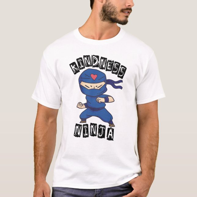 Camiseta Bondade Ninja, luta contra a intimidação (Frente)