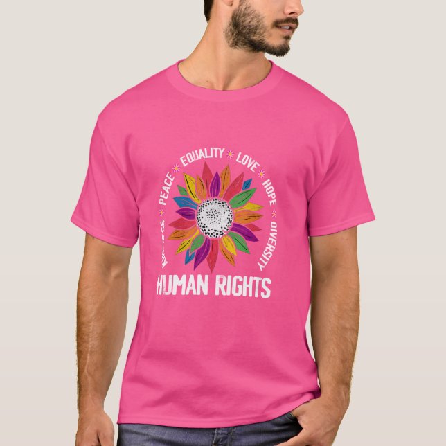 Camiseta Bondade Paz Igualdade Amor Esperança Diversidade H (Frente)