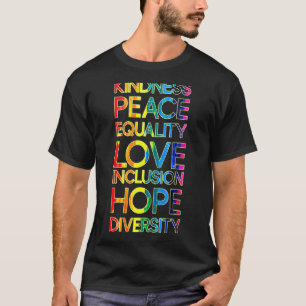 Camiseta Bondade Paz Igualdade Amor Inclusão Diversidade L
