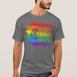Camiseta Bondade Paz Igualdade Amor Inclusão Esperança Dive