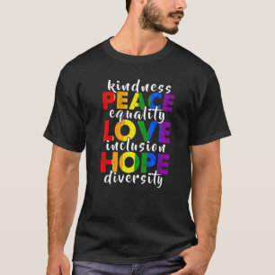 Camiseta Bondade Paz Lgbt Gay Lésbica Direitos Humanos