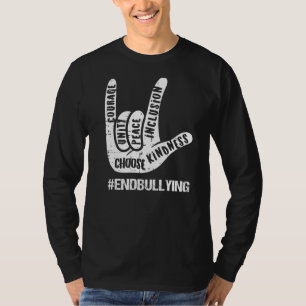 Camiseta Bondade Termina Violência Laranja Anti-Tumultura D