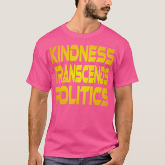 Camiseta Bondade transcende Política Amarelo Médio