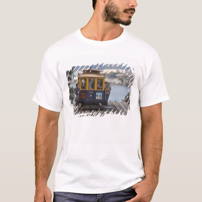 Camiseta Bonde sobe a Hyde Street em San (Frente)