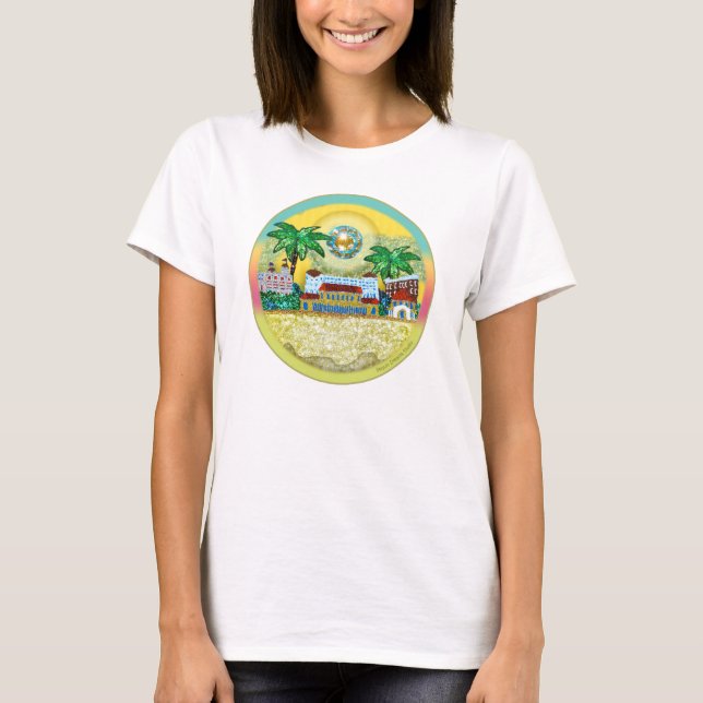 Camiseta | Bondi Beach Paradise - Yellow Sky (Frente)
