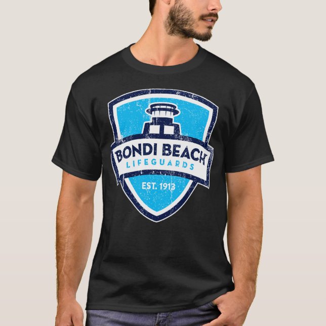 Camiseta Bondi Beach Rescue engraçado (Frente)