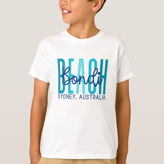 Camiseta Bondi Beach Sydney Austrália (Oceano) (Frente)