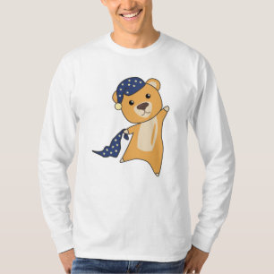 Camiseta Boné De Dormência Do Urso Amarelo De Teddy