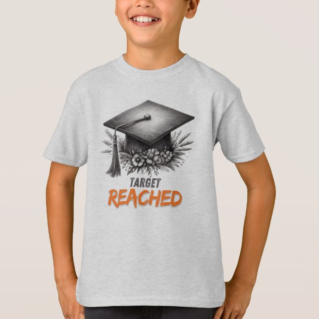 Camiseta Boné de formatura Alvo Atingido (Frente)