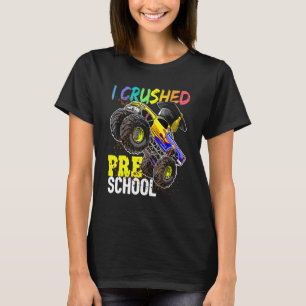 Camiseta Boné de formatura de Monstro da Pré-Escola Esmagad