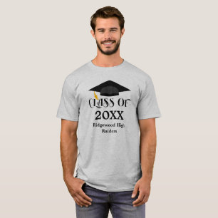Camiseta Boné de formatura do seu nome escolar e ano