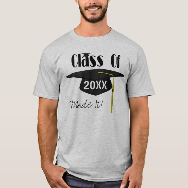 Camiseta Boné de formatura E Tassel Engraçaram (Frente)