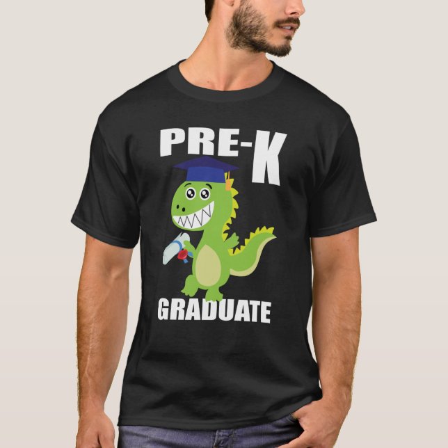 Camiseta Boné de formatura pré-escolar do Dinossauro (Frente)