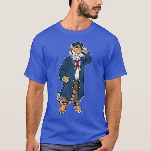 Camiseta Boné de Marinheiro de Tiger (Frente)