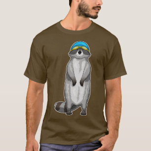 Camiseta Boné de Natação de Racoon