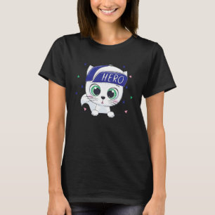Camiseta boné gatinho bonitinho do gato bebê