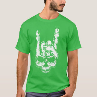 Camiseta Bone Rocker Skeleton Rock Metal Music Love Rock fr