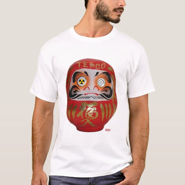 Camiseta Boneca afortunada do Tepco Daruma (Frente)