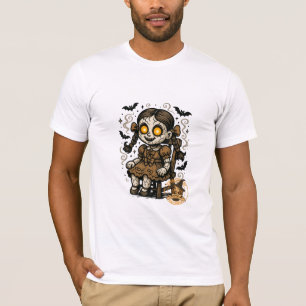Camiseta Boneca Assombrada - Cartoon de Halloween