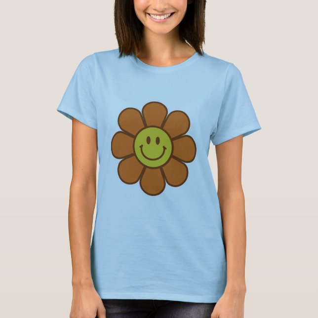 Camiseta Boneca Bebê Flower Ladies (Ajustado) (Frente)