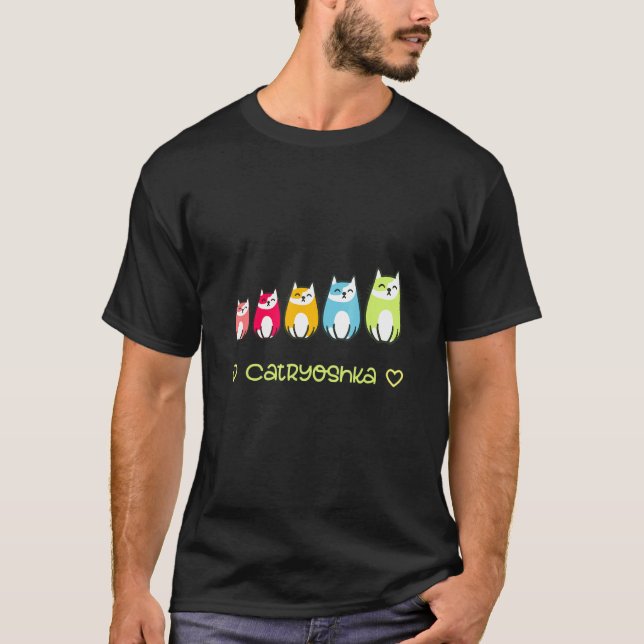 Camiseta Boneca Catryoshka Tipo Boneca Russa Matryoshka (Frente)
