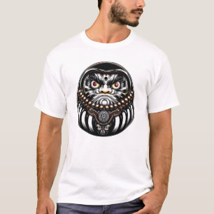 Camiseta Boneca Daruma Arte Japonesa