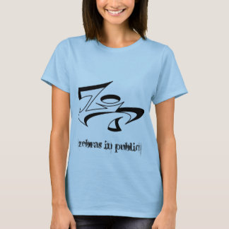 Camiseta Boneca das senhoras da engrenagem da zebra