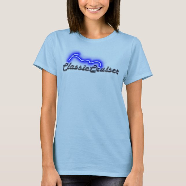 Camiseta Boneca das senhoras de ClassicCruiser (Frente)