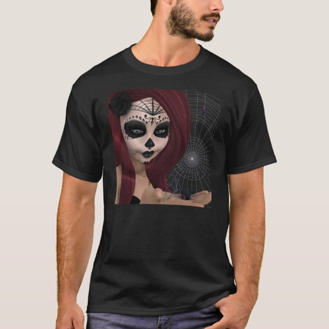 Camiseta Boneca de Açúcar de Viúva Negra (Frente)