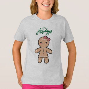 Camiseta Boneca de Gingerpão doce: tenra de luva curta para