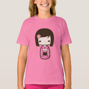 Camiseta Boneca de Kokeshi