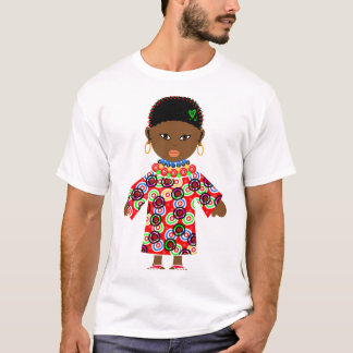 Camiseta Boneca do tribo Zulu