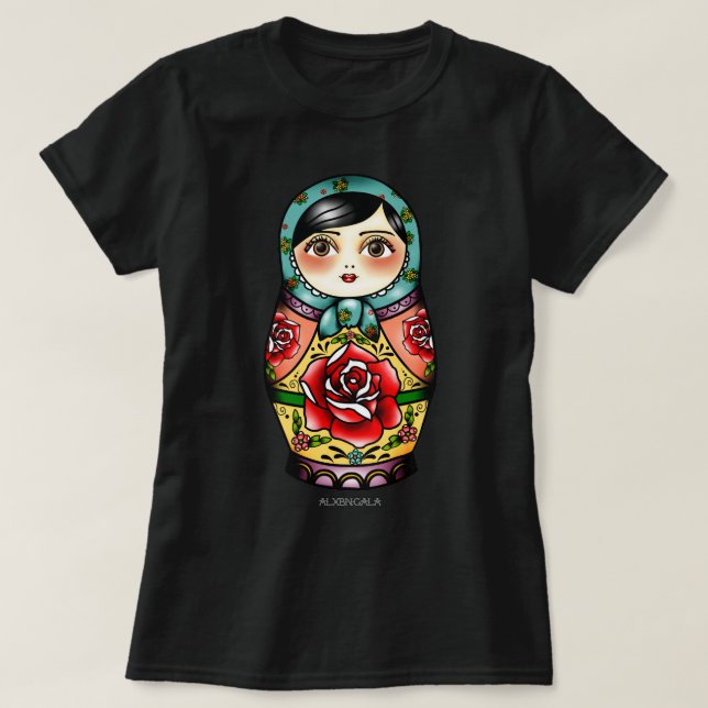 Camiseta Boneca Encantadora De Presentes Engraçada - Chapéu (Frente do Design)