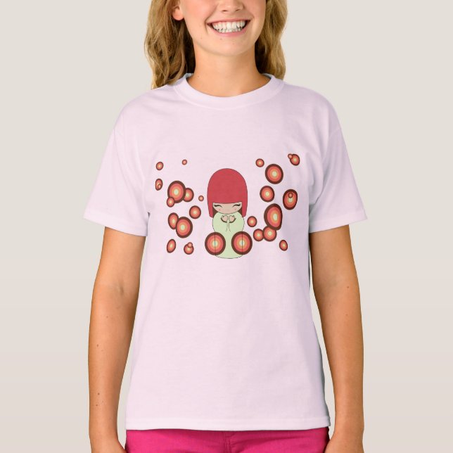 Camiseta Boneca Kokeshi (Frente)