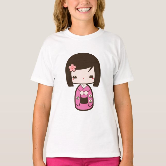 Camiseta Boneca Kokeshi (Frente)