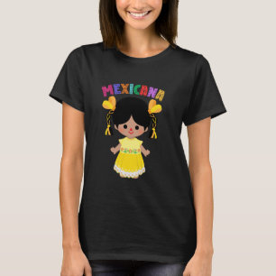 Camiseta Boneca Mexicana, María, Mazahua, Lele -Maria - Méx